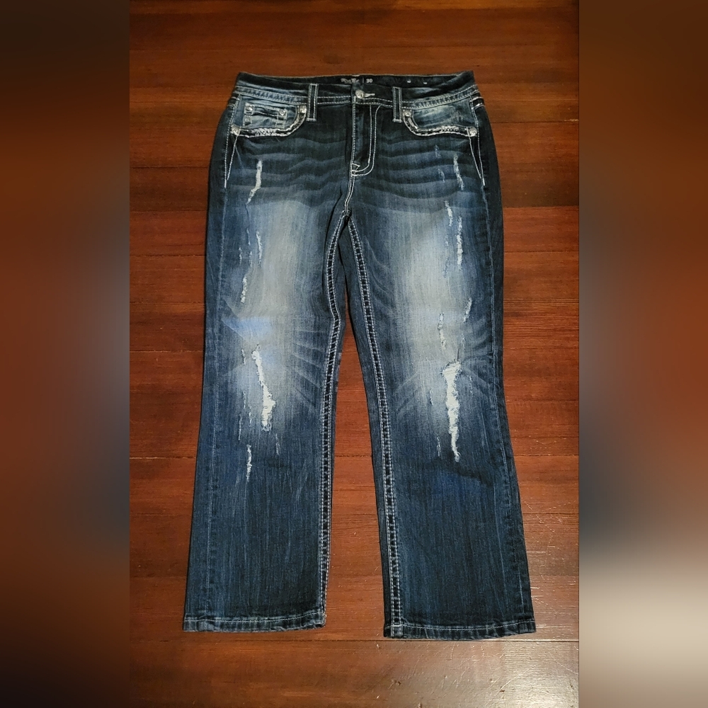 Miss Me Bling Crop Jeans